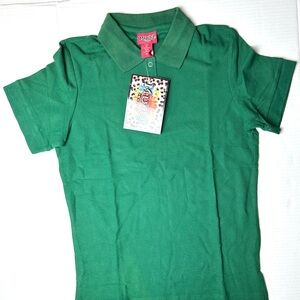 Mudd Polo Tshirt Size M Green‎ Vintage